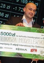Łukasz Modzelewski, zwycięzcy Internetowej Gry Giełdowej