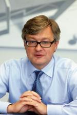 Dariusz Grzeszczak, członek  zarządu  Erbudu,  informuje,  że w portfelu zleceń  budowlanej grupy  znajdują się kontrakty o łącznej  wartości 1,3 mld zł.  fot. K. Kamiński