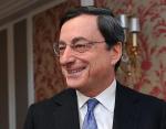 Na wczorajszej konferencji prasowej prezes EBC Mario Draghi wypowiadał się bardziej optymistycznie niż miesiąc temu.	fot. Bloomberg