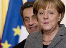 Kanclerz Niemiec Angela Merkel i francuski prezydent Nicholas SarkozyBigger