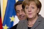 Kanclerz Niemiec Angela Merkel i francuski prezydent Nicholas Sarkozy
