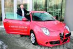 Piotr Zontek, zwycięzca Parkiet Futures 2009, został właścicielem samochodu Alfa Romeo MiTo, głównej nagrody w konkursie